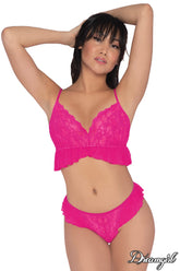 Dream Girl Lingerie Womens Sexy Bralette & Thong Bras and Bra Sets